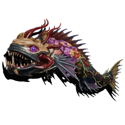 Sawfin fish render from Dreadmoor